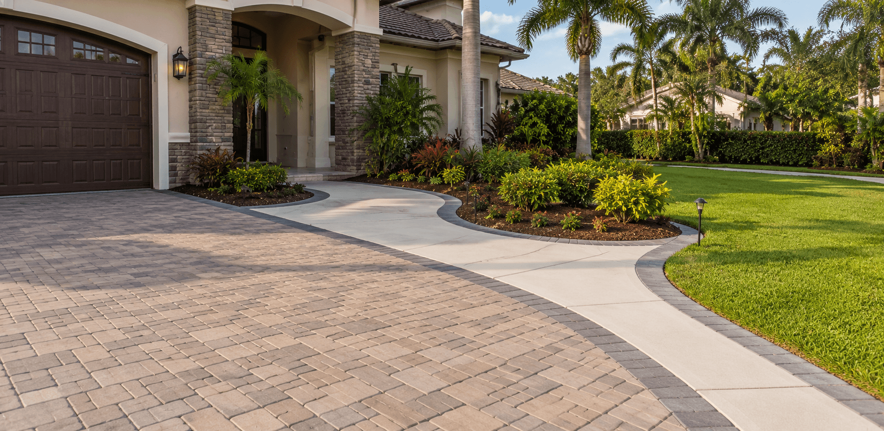 pavers and concrete completed in Palm Bay, FL