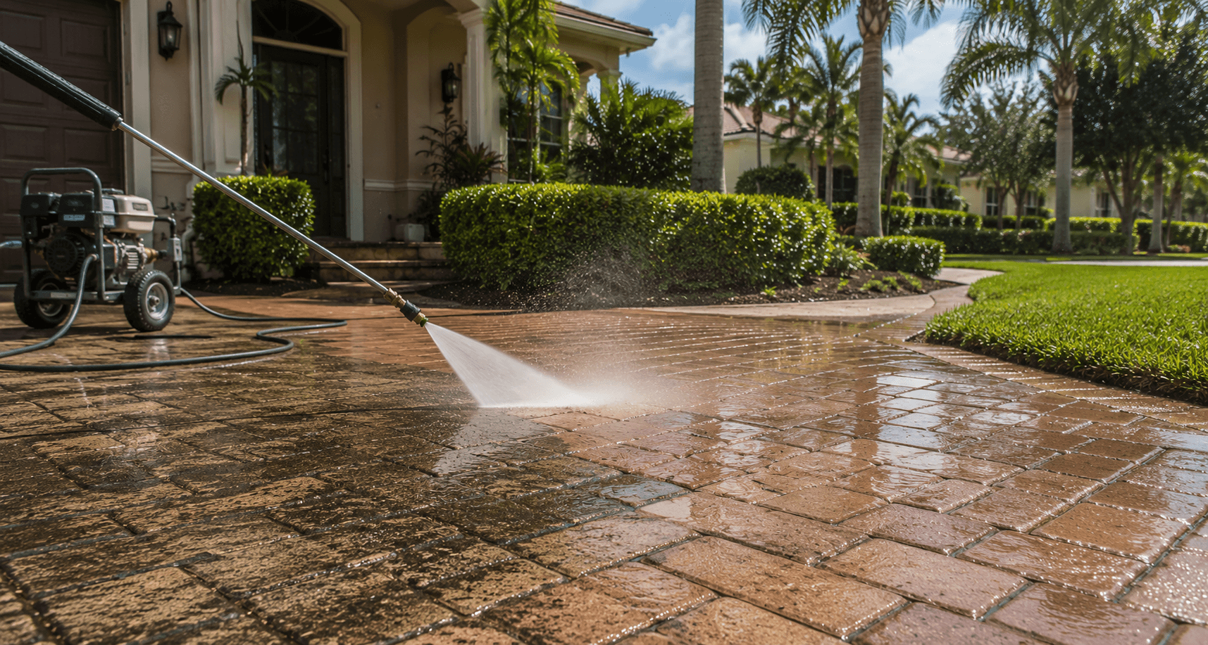 pressure washing in Palm Bay, FL